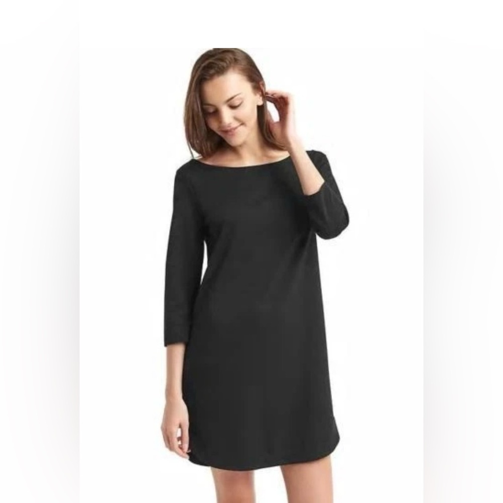 Old Navy Black 3/4 Sleeve Dress